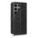 Samsung Galaxy S23 Ultra 5G Honeycomb Dot Texture Leather Phone Case - Black Samsung Galaxy S23 Ultra 5G Honeycomb Dot Texture Leather Phone Case - Black