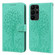 Samsung Galaxy S23 Ultra 5G Tree & Deer Pattern Pressed Printing Horizontal Flip Leather Phone Case - Green