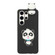 Samsung Galaxy S23 Ultra 5G 3D Lying Cartoon TPU Shockproof Phone Case - Panda with Blue Bow