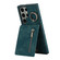 Samsung Galaxy S23 Ultra 5G Retro Ring and Zipper RFID Card Slot Phone Case - Blue