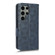 Samsung Galaxy S23 Ultra 5G Symmetrical Triangle Leather Phone Case - Blue