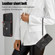 Samsung Galaxy S23 Ultra 5G Zipper RFID Card Slots Phone Case with Short Lanyard - Black