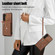 Samsung Galaxy S23 Ultra 5G Zipper RFID Card Slots Phone Case with Short Lanyard - Brown