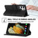 Samsung Galaxy S23 Ultra 5G Embossed Stripes Skin Feel Leather Phone Case - Black