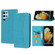 Samsung Galaxy S23 Ultra 5G Woven Texture Stitching Magnetic Leather Phone Case - Blue