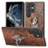Samsung Galaxy S23 Ultra 5G Snakeskin Ring Leather Back Cover Phone Case - Brown