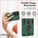 Samsung Galaxy S23 Ultra 5G Variety Brave Armor Finger Loop Holder Phone Case - Green