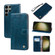 Samsung Galaxy S23 Ultra 5G Oil Wax Texture Leather Phone Case - Blue Samsung Galaxy S23 Ultra 5G Oil Wax Texture Leather Phone Case - Blue