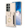 Samsung Galaxy S23 Ultra 5G BF27 Metal Ring Card Bag Holder Phone Case - Beige