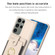 Samsung Galaxy S23 Ultra 5G BF27 Metal Ring Card Bag Holder Phone Case - Beige