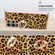Samsung Galaxy S23 Ultra 5G Electroplating Dual-side IMD Phone Case with Ring Holder - Leopard Print