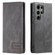 Samsung Galaxy S23 Ultra 5G TTUDRCH RFID Retro Texture Magnetic Leather Phone Case - Grey