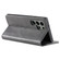 Samsung Galaxy S23 Ultra 5G TTUDRCH RFID Retro Texture Magnetic Leather Phone Case - Grey