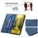 Samsung Galaxy S23 Ultra 5G Magnetic RFID Blocking Anti-Theft Leather Phone Case - Blue