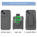 Samsung Galaxy S23 Ultra 5G Explorer Series Back Clip Holder PC Phone Case - Dark Green