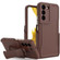 Samsung Galaxy S23 Ultra 5G Explorer Series Back Clip Holder PC Phone Case - Borwn