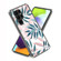 Samsung Galaxy S23 Ultra 5G Colored Drawing Clear TPU Phone Protective Case - Blue Pink Leaves