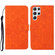 Samsung Galaxy S23 Ultra 5G Ethnic Style Embossed Pattern Leather Phone Case - Orange