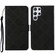 Samsung Galaxy S23 Ultra 5G Ethnic Style Embossed Pattern Leather Phone Case - Black