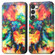 Samsung Galaxy S23 Ultra 5G CaseNeo Colorful Magnetic Leather Phone Case - Colorful Cloud