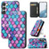 Samsung Galaxy S23 Ultra 5G CaseNeo Colorful Magnetic Leather Phone Case - Purple Scales
