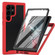 Samsung Galaxy S23 Ultra 5G Two-layer Integrated Transparent TPU + PC + PET Protective Phone Case - Red