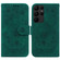 Samsung Galaxy S23 Ultra 5G Butterfly Rose Embossed Leather Phone Case - Green