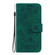 Samsung Galaxy S23 Ultra 5G Butterfly Rose Embossed Leather Phone Case - Green