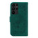Samsung Galaxy S23 Ultra 5G Butterfly Rose Embossed Leather Phone Case - Green