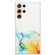Samsung Galaxy S23 Ultra 5G Hollow Marble Pattern TPU Precise Hole Phone Protective Case - Yellow