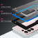 Samsung Galaxy S23 Ultra 5G Defender Metal Clear PC Soft TPU Phone Case - Blue