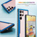 Samsung Galaxy S23 Ultra 5G Defender Metal Clear PC Soft TPU Phone Case - Blue