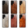 Samsung Galaxy S23 Ultra 5G Wood Grain Glass Phone Case - Coffee