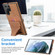 Samsung Galaxy S23 Ultra 5G Ultra-thin Shockproof Phone Protective Case with Holder - Brown