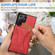 Samsung Galaxy S23 Ultra 5G Ultra-thin Shockproof Phone Protective Case with Holder - Red