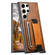 Samsung Galaxy S23 Ultra 5G Suteni H13 Card Wallet Wrist Strap Holder PU Phone Case - Brown