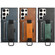 Samsung Galaxy S23 Ultra 5G Suteni H13 Card Wallet Wrist Strap Holder PU Phone Case - Brown