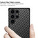 Samsung Galaxy S23 Ultra 5G imak Ruiyi Series Carbon Fiber PU + PC Phone Case - Black