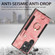 Samsung Galaxy S23 Ultra 5G Retro Skin-feel Ring Multi-card Wallet Phone Case - Pink