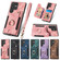 Samsung Galaxy S23 Ultra 5G Retro Skin-feel Ring Multi-card Wallet Phone Case - Pink
