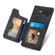Samsung Galaxy S23 Ultra 5G Retro Skin-feel Ring Multi-card Wallet Phone Case - Black