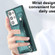 Samsung Galaxy S23 Ultra Shockproof Leather Phone Case with Wrist Strap - Green Samsung Galaxy S23 Ultra Shockproof Leather Phone Case with Wrist Strap - Green