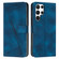 Samsung Galaxy S23 Ultra 5G Dream Triangle Leather Phone Case with Lanyard - Blue