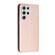 Samsung Galaxy S23 Ultra 5G Carbon Fiber Texture Magnetic Flip Leather Phone Case - Rose Gold