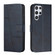Samsung Galaxy S23 Ultra 5G Stitching Calf Texture Buckle Leather Phone Case - Blue