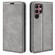 Samsung Galaxy S23 Ultra 5G Retro-skin Magnetic Suction Leather Phone Case - Grey