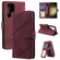 Samsung Galaxy S23 Ultra 5G Skin Feel Multi-card Wallet Leather Phone Case - Wine Red