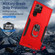 Samsung Galaxy S23 Ultra 5G Pioneer Armor PC + TPU Holder Phone Case - Red + Black