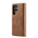 Samsung Galaxy S23 Ultra 5G DG.MING Crazy Horse Texture Detachable Magnetic Leather Case - Brown