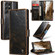 Samsung Galaxy S23 Ultra 5G CaseMe 003 Crazy Horse Texture Leather Phone Case - Coffee